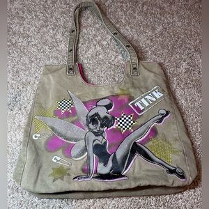 vintage disney tinkerbell tote bag